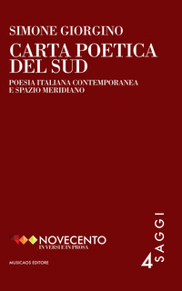 coverCarta poetica del Sud. Poesia italiana contemporanea e spazio meridiano
