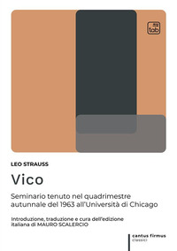 coverVico. Seminario tenuto nel quadrimestre autunnale del 1963 all'Università di Chicago